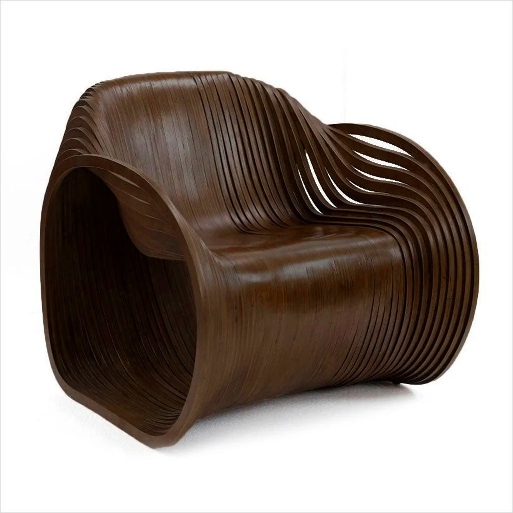 Flow Lounge Chair - Dark Walnut