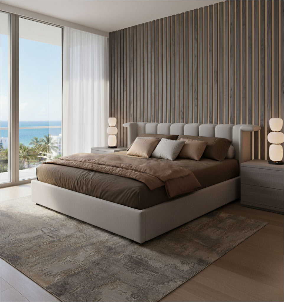 Abito Bed - Light Grey