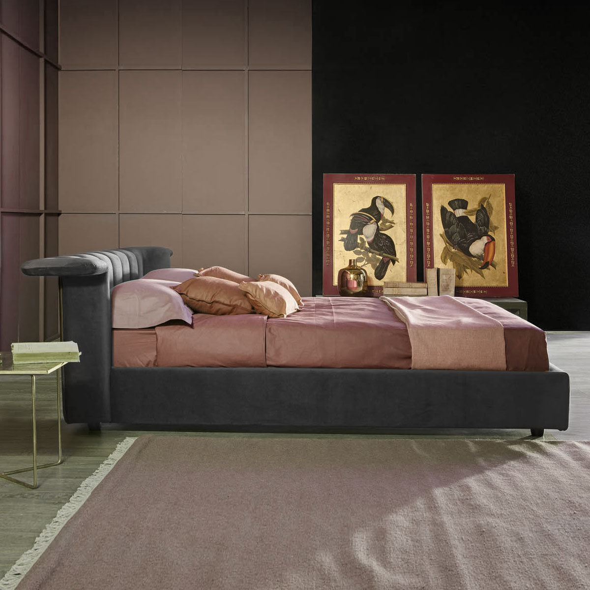 Abito Bed - Dark Grey