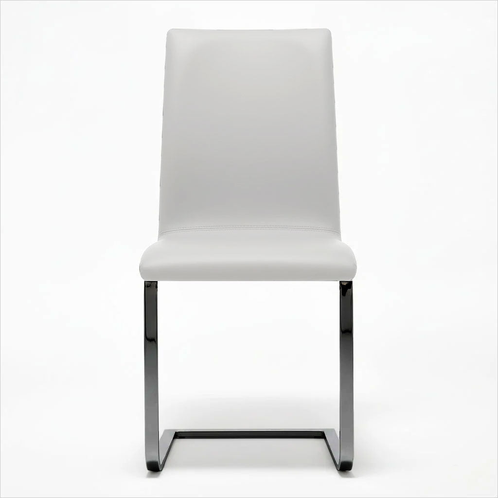 Anika Dining Chair - Ice with Black Chrome