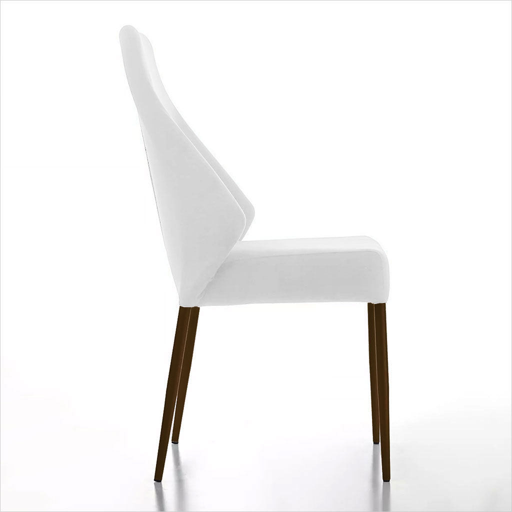 Bruno Dining Chair - White Fabric