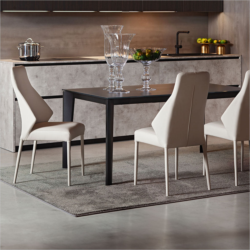 Bruno Dining Chair - Linen Leather