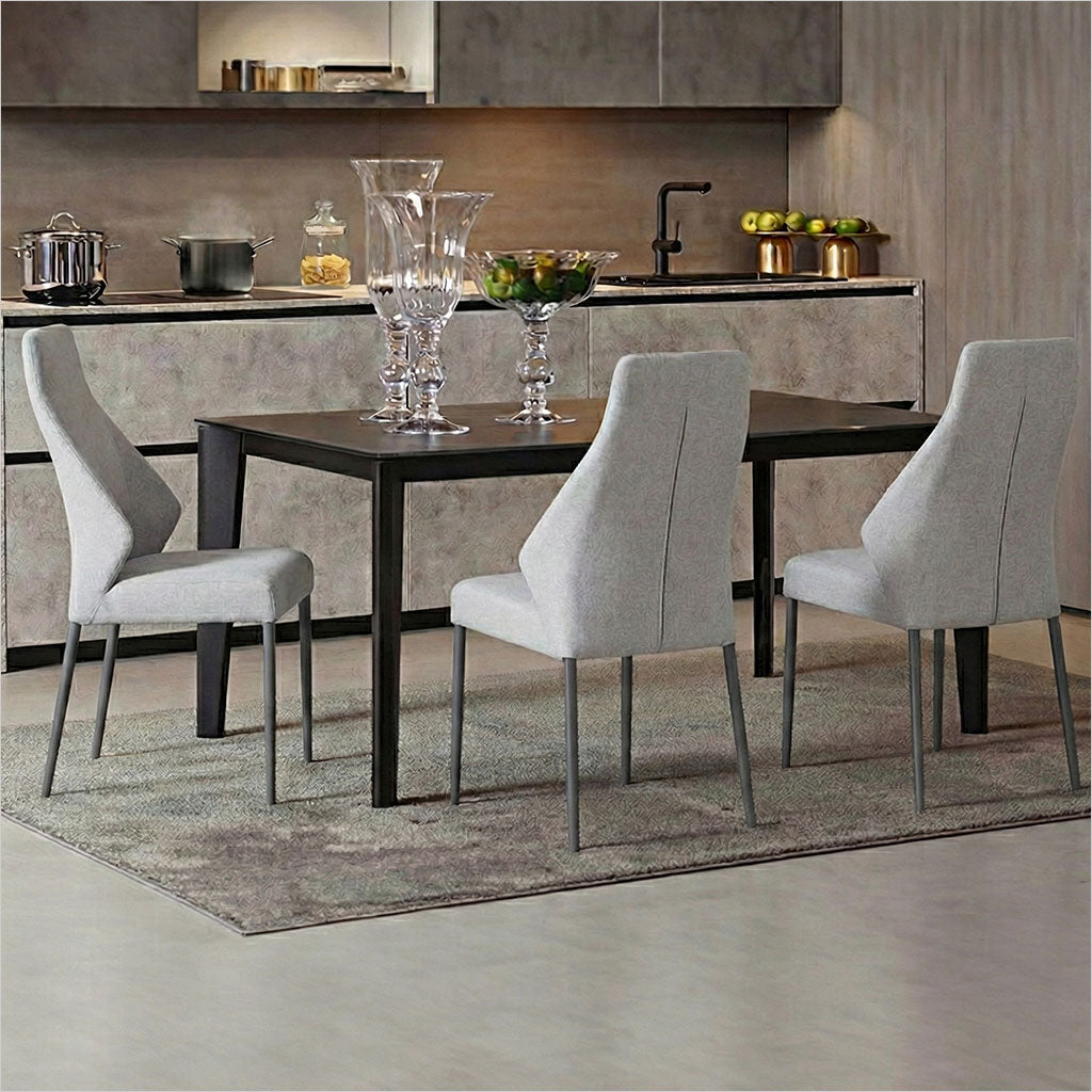 Bruno Dining Chair - Grey Fabric