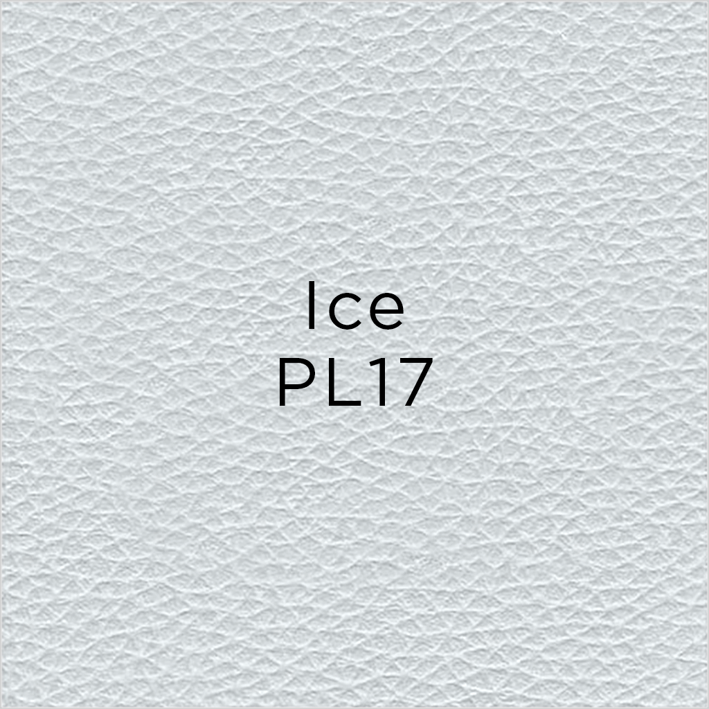 leather swatch PL17 in Ice color