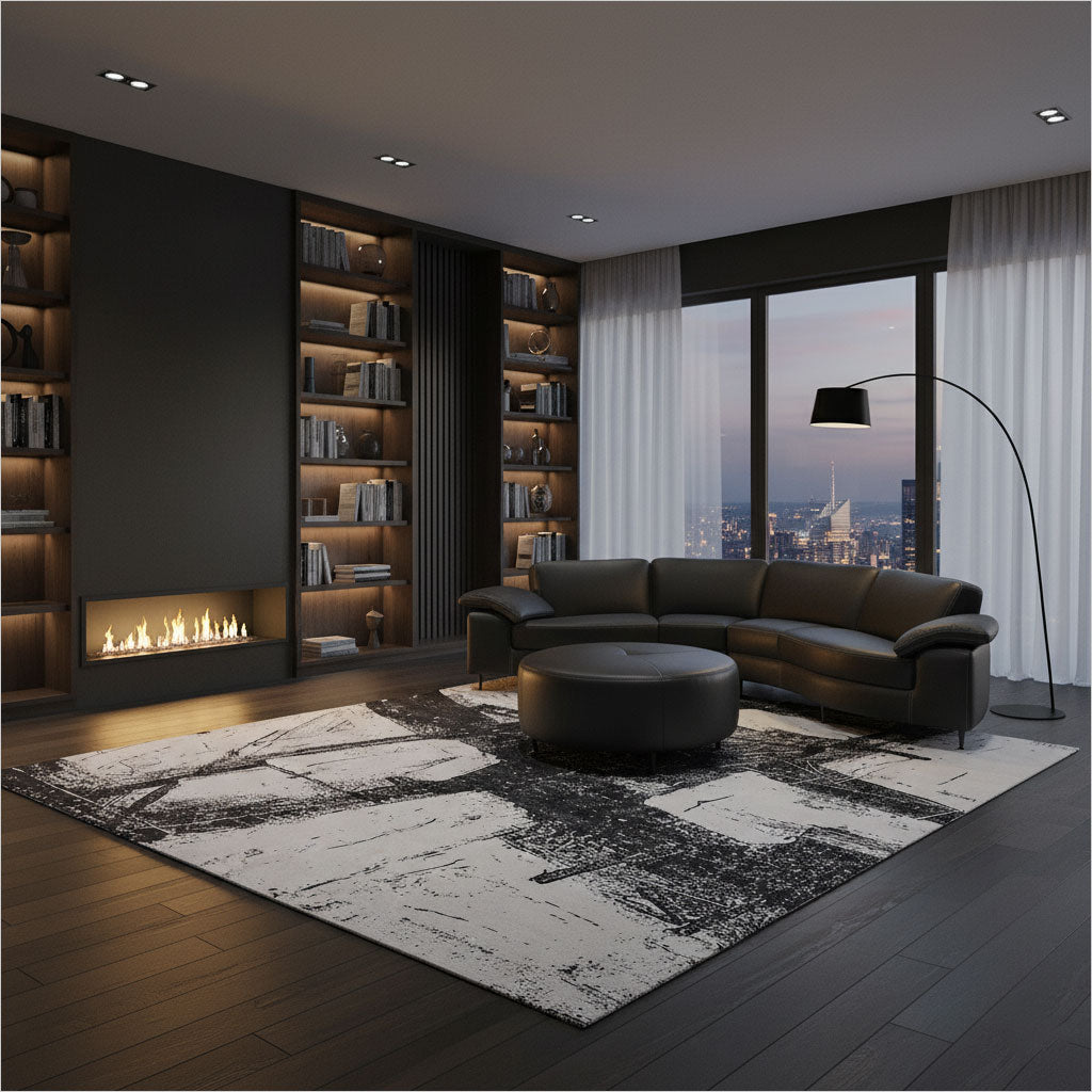 Hudson Ottoman - Black