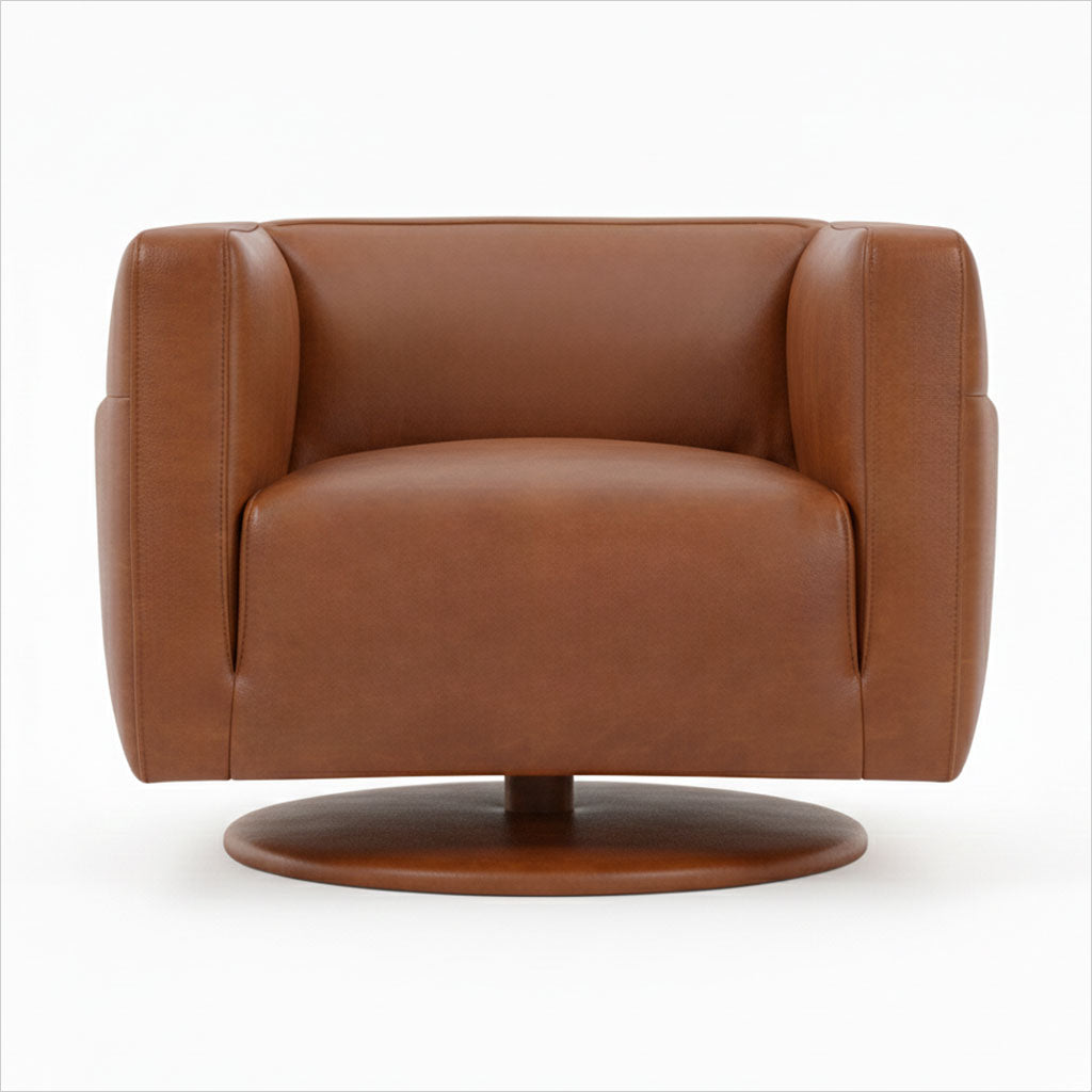 Pascal Swivel Chair - Chestnut
