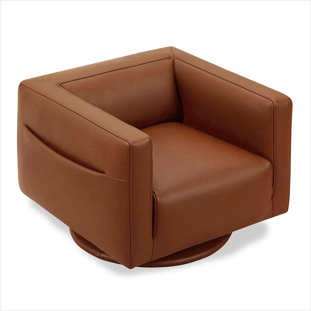 Pascal Swivel Chair - Chestnut