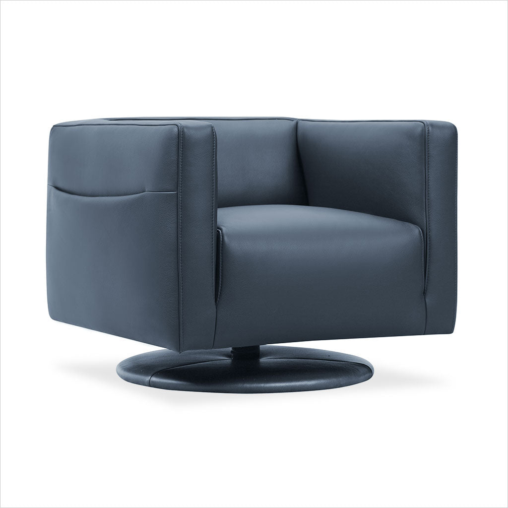 Pascal Swivel Chair - Blue