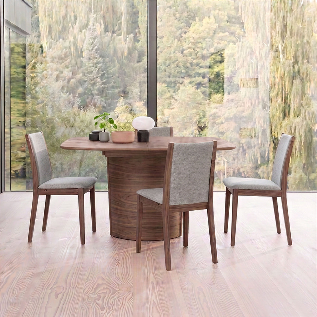 Nordic Dining Table - Walnut - Small