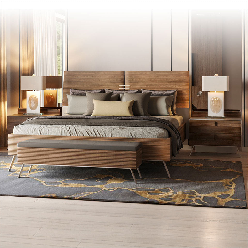 Tuxedo Platform Bed - Walnut