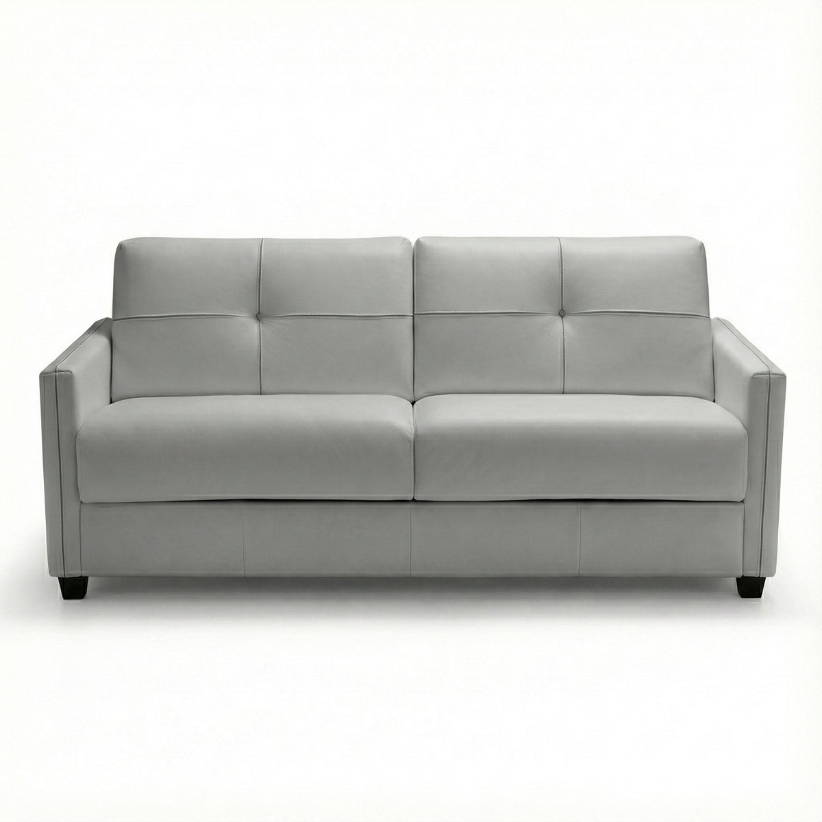 Abra Sleeper Sofa - Light Grey Leather