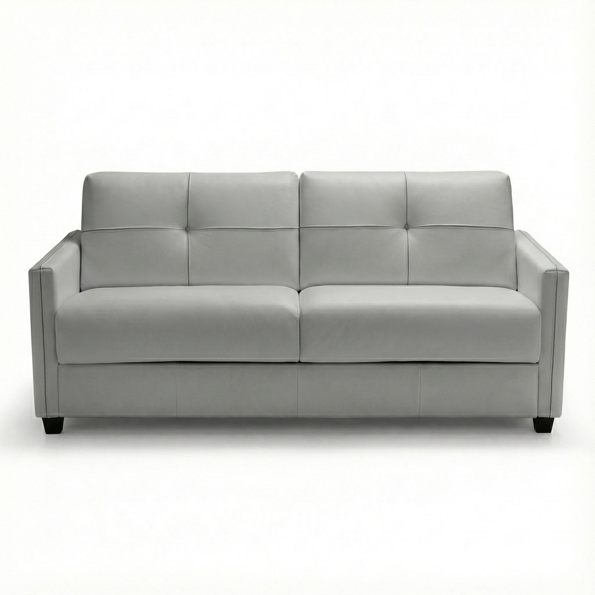 Abra Sleeper Sofa - Light Grey Leather
