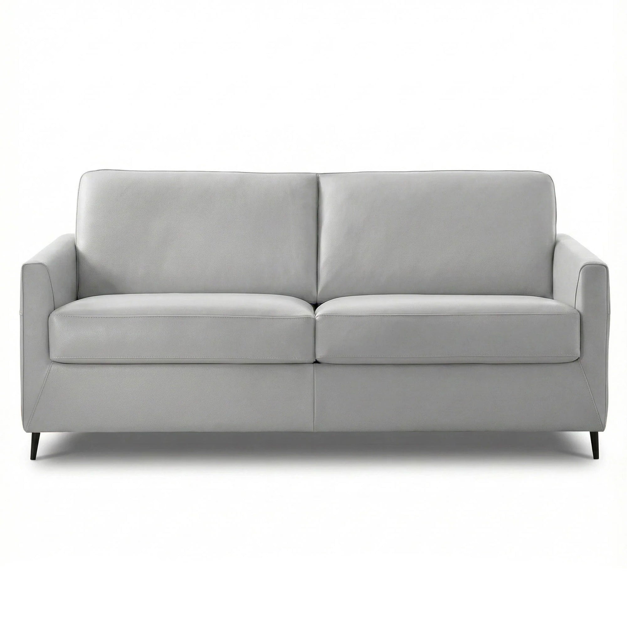 極美品　NARUSA SOFA グレー W1800 D850 H700 Dejavu Sleeper Sofa - Light Grey Leather - Scan Design | Modern