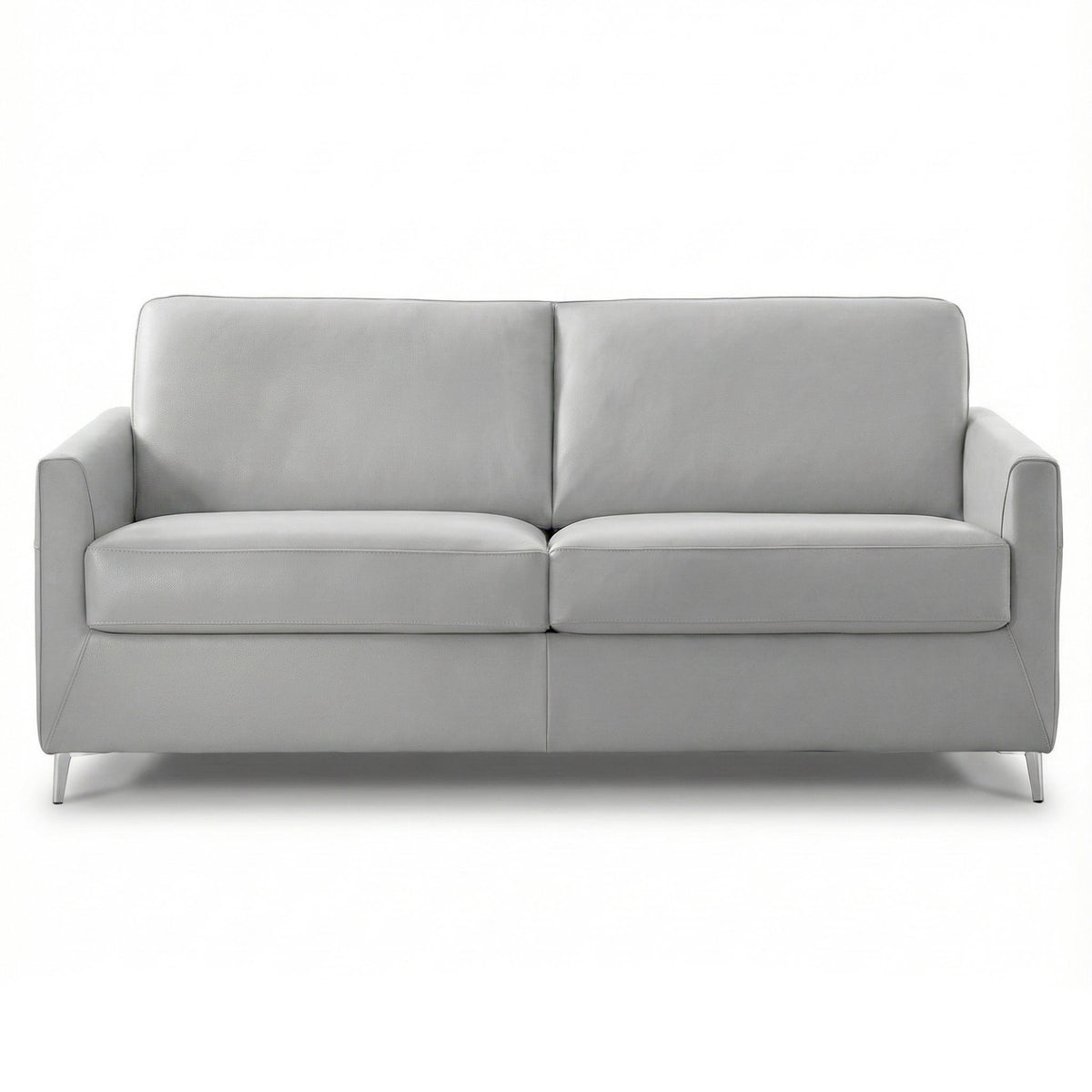 Dejavu Sleeper Sofa - Light Grey Leather