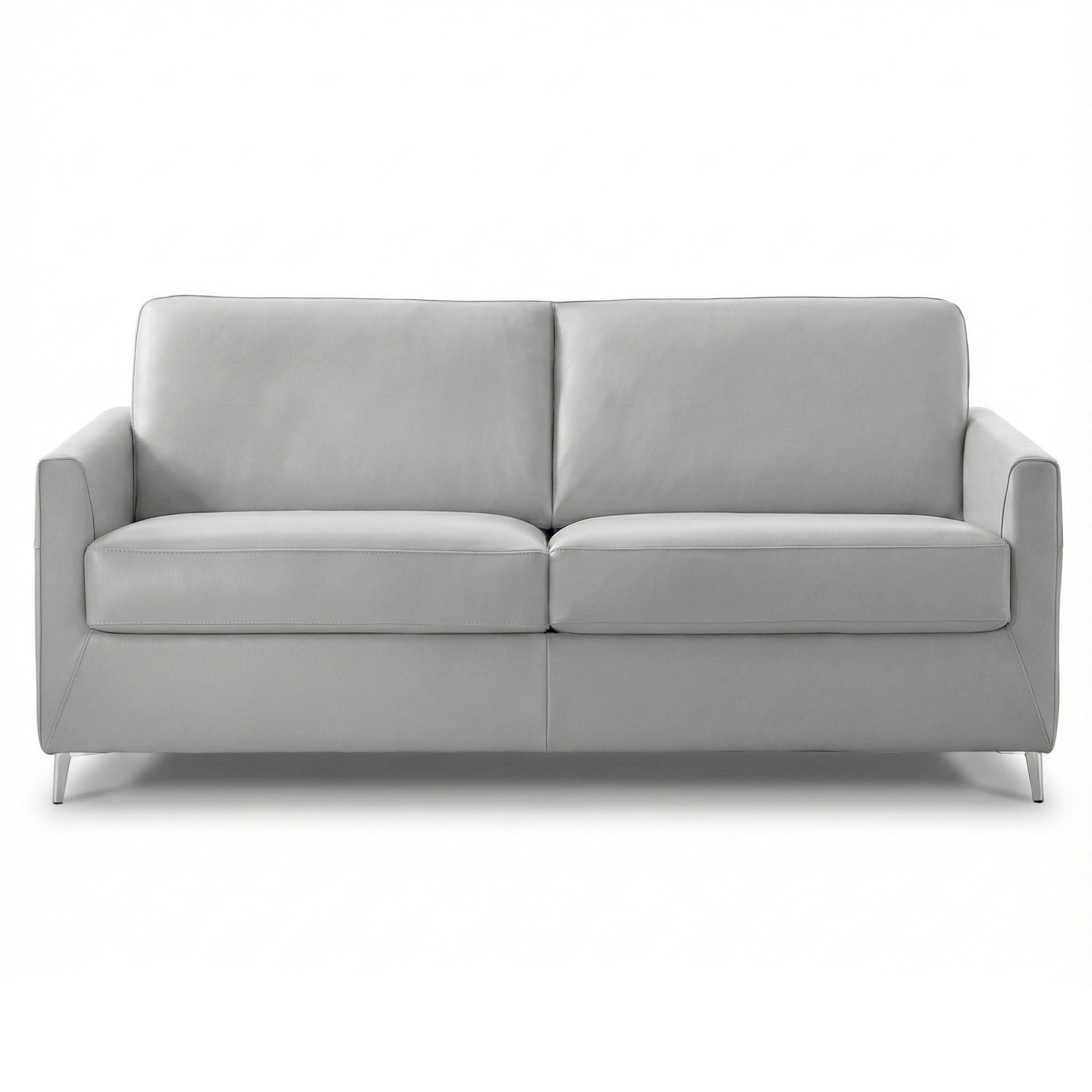 Dejavu Sleeper Sofa - Light Grey Leather