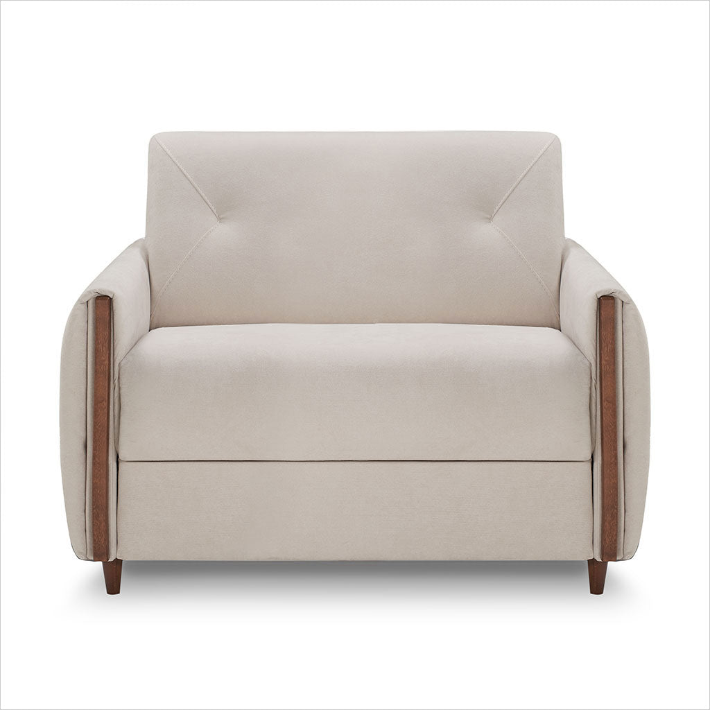 Mattia Sleeper Chair - Light Beige Fabric