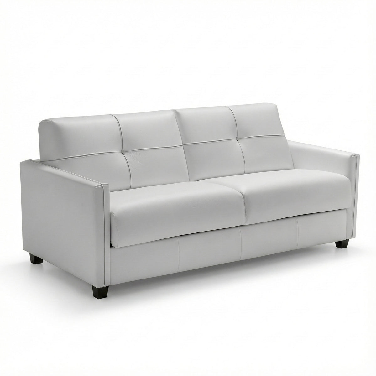 Abra Sleeper Sofa - White Leather