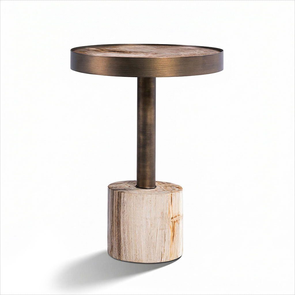 Accento Large End Table - Off White