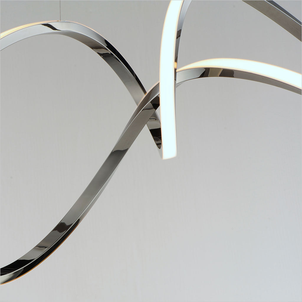 Perpetual LED Pendant - Black Chrome