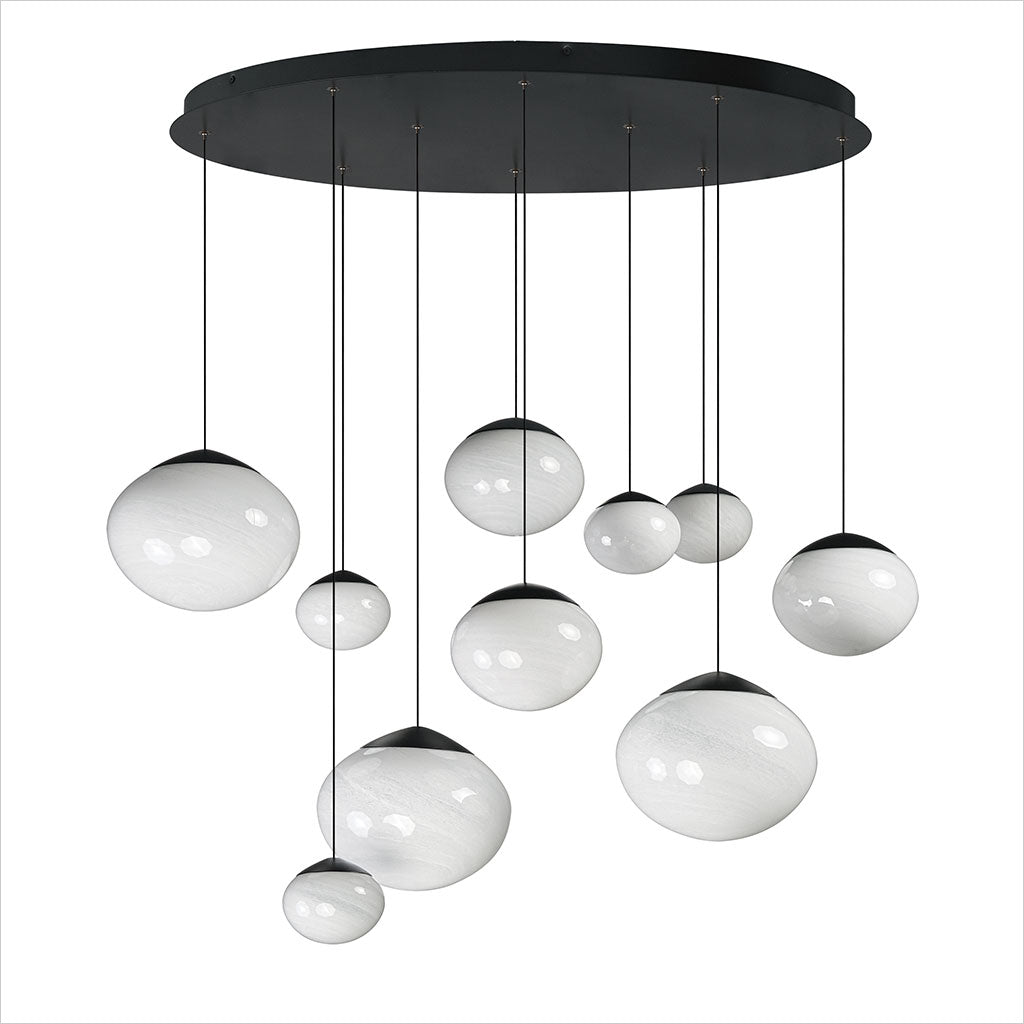 Nimbus 10-Light Pendant - Black