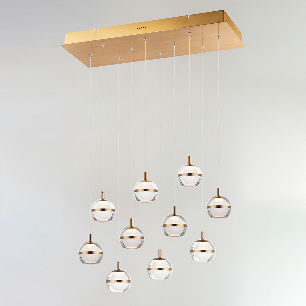 Swank 10-Light Linear Pendant