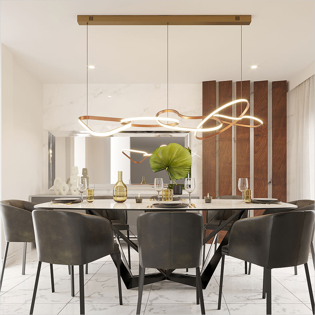 Unity 5-Light Pendant - Champagne