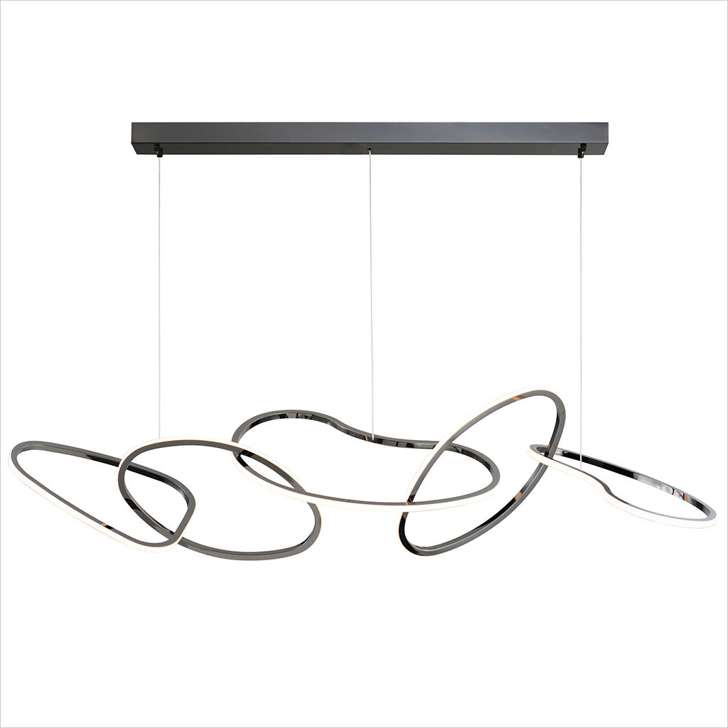 Unity 5-Light Pendant - Black Chrome