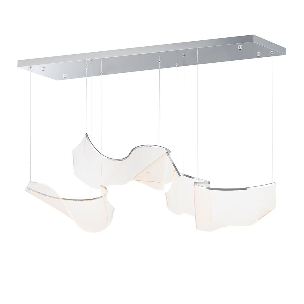 Rinkle 3-Light Pendant - Chrome
