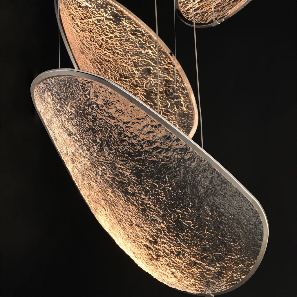 Moonscapes 3-Light Pendant - Polished Chrome