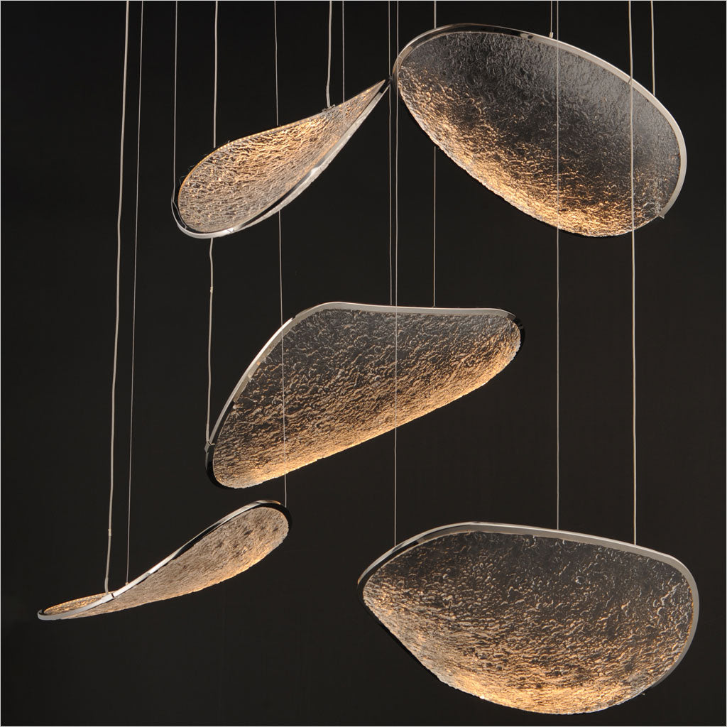 Moonscapes 5-Light Pendant - Polished Chrome