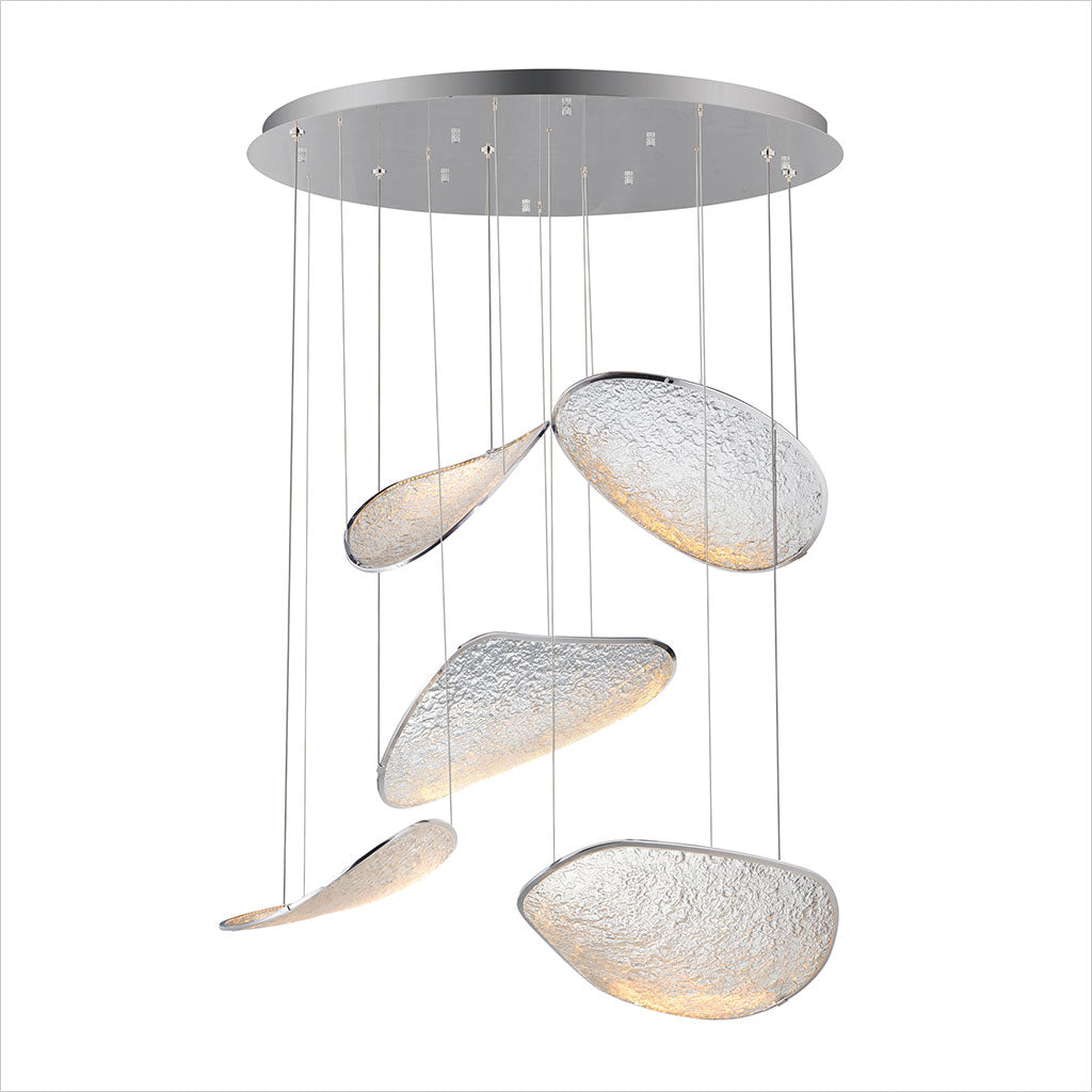 Moonscapes 5-Light Pendant - Polished Chrome