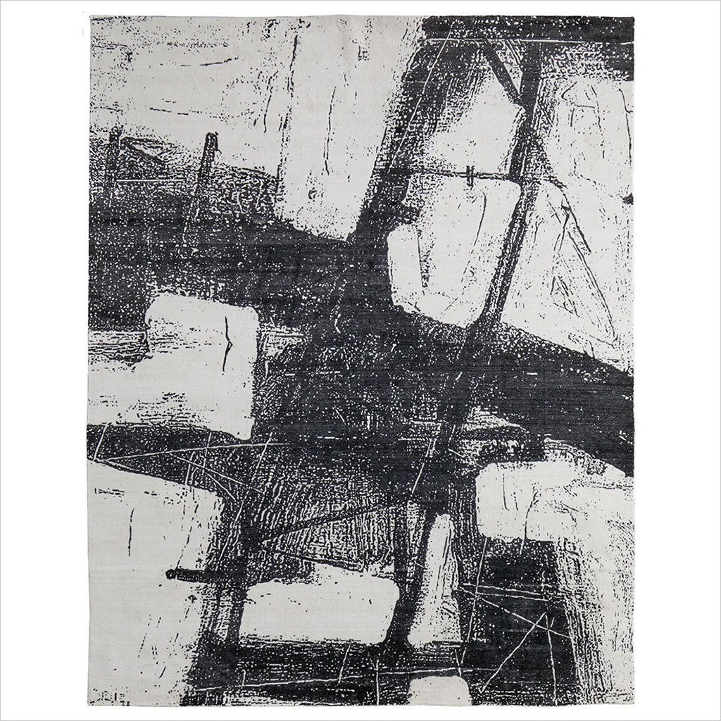 Coda Area Rug - Black Ivory