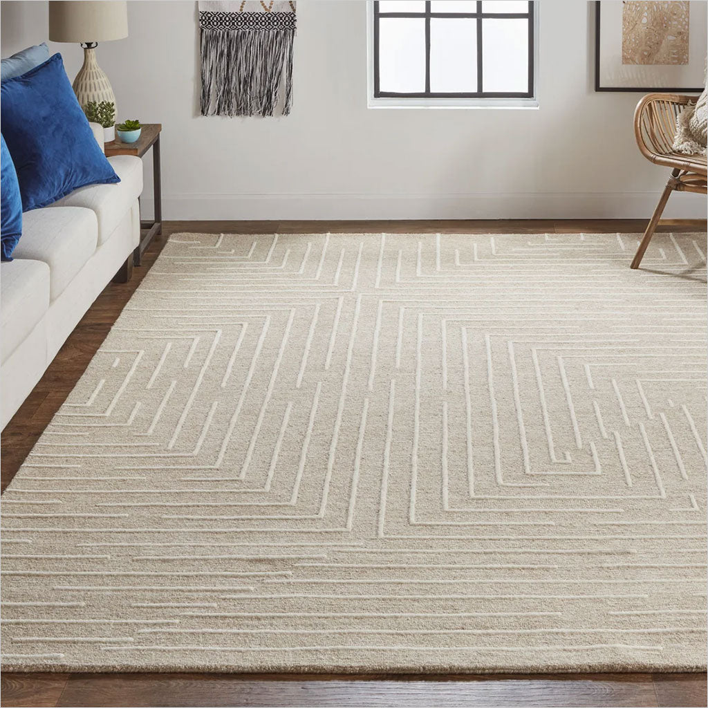 Fenner Area Rug - Beige Ivory