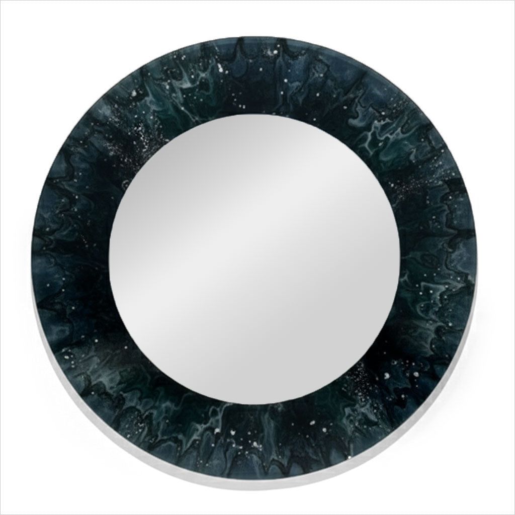 Sophia Round Mirror - Blue