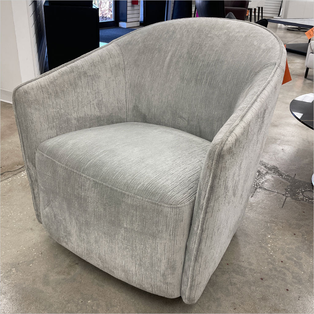 Light Grey Rene Swivel Chair - OUTLET
