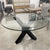 Glass Top Dining Table - OUTLET