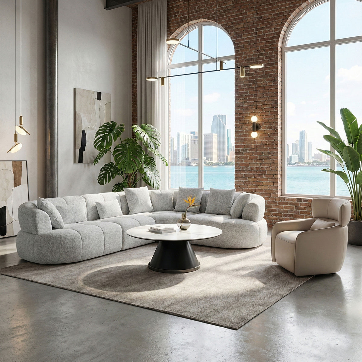 Tondo Sectional - Off White