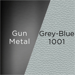 Manta Barstool - Grey-Blue w/ Gun Metal