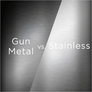 Florence Counter Stool - Grey-Blue w/ Gun Metal