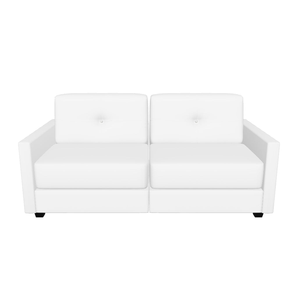 Abra Sleeper Sofa - White Leather