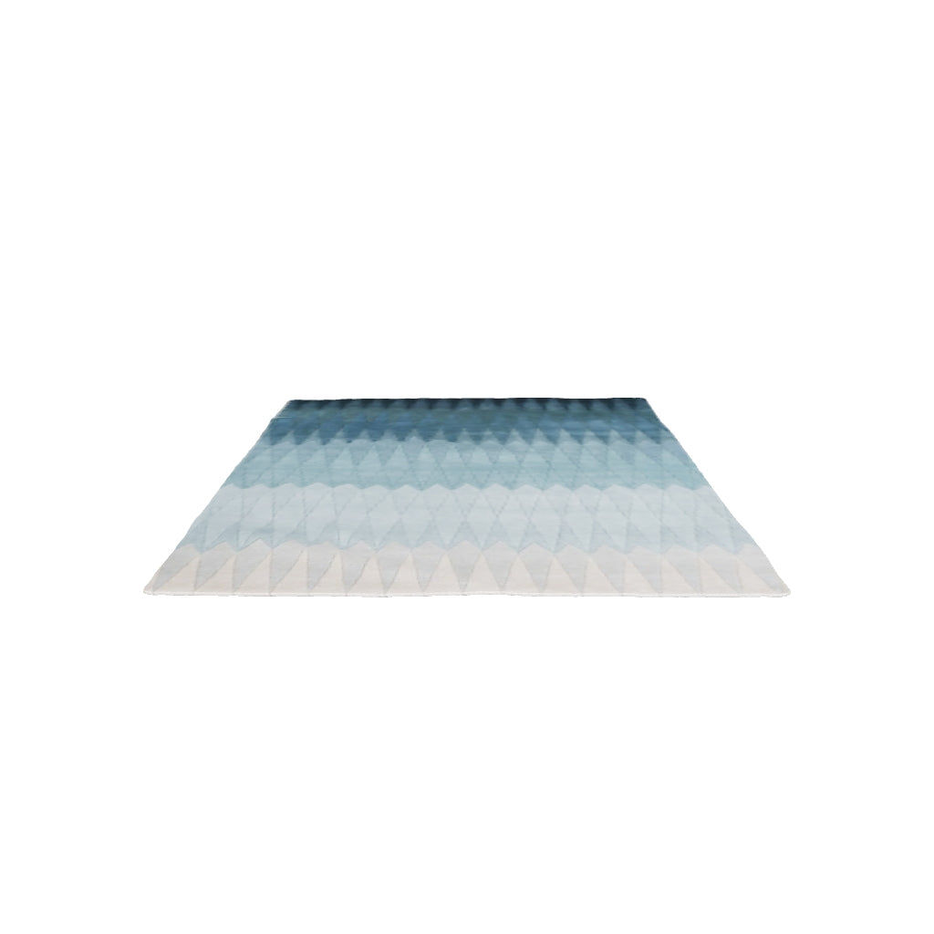 arco area rug in blue