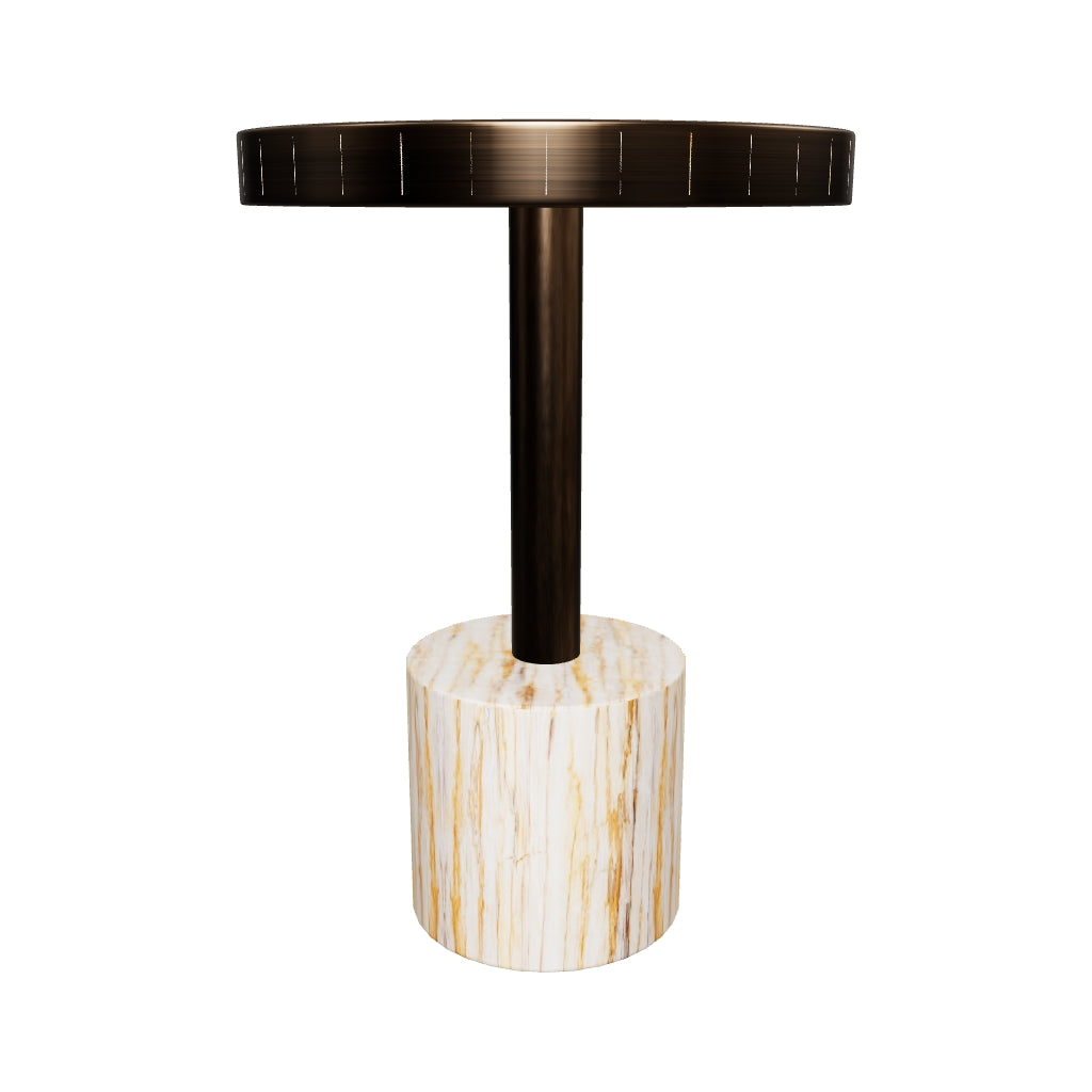 Accento Large End Table - Off White