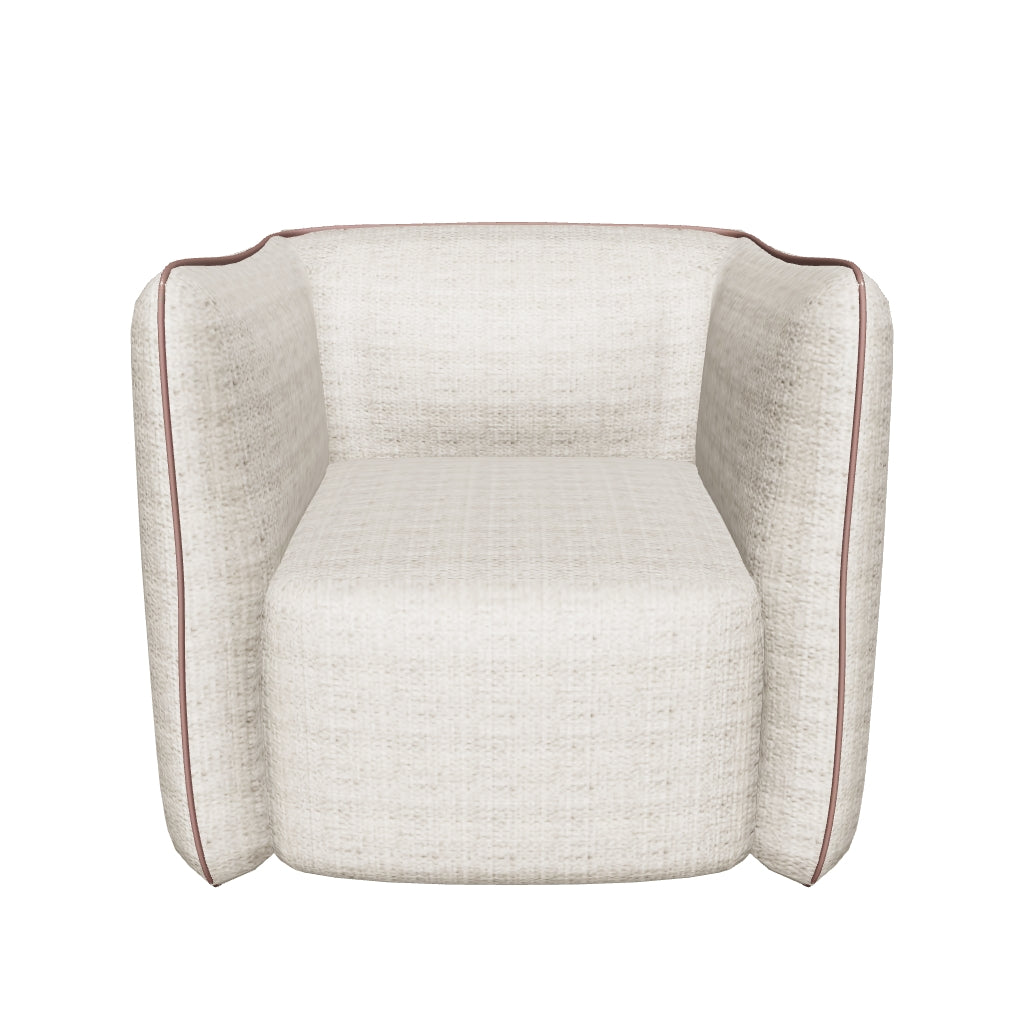 Ricco Swivel Armchair - Light Beige