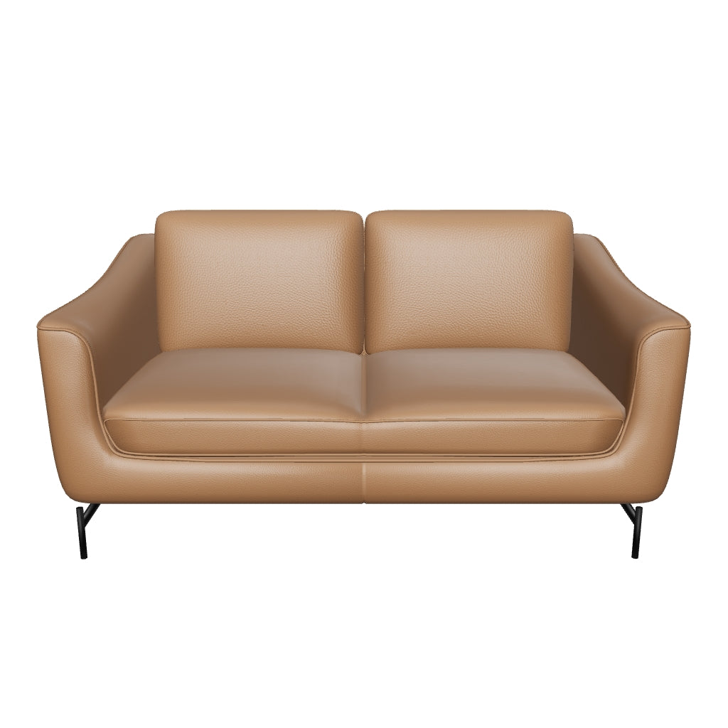 Chloe 2-Seater Sofa - Caramel