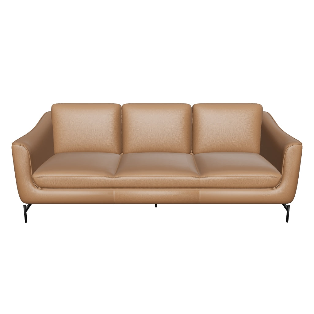 Chloe 3-Seater Sofa - Caramel