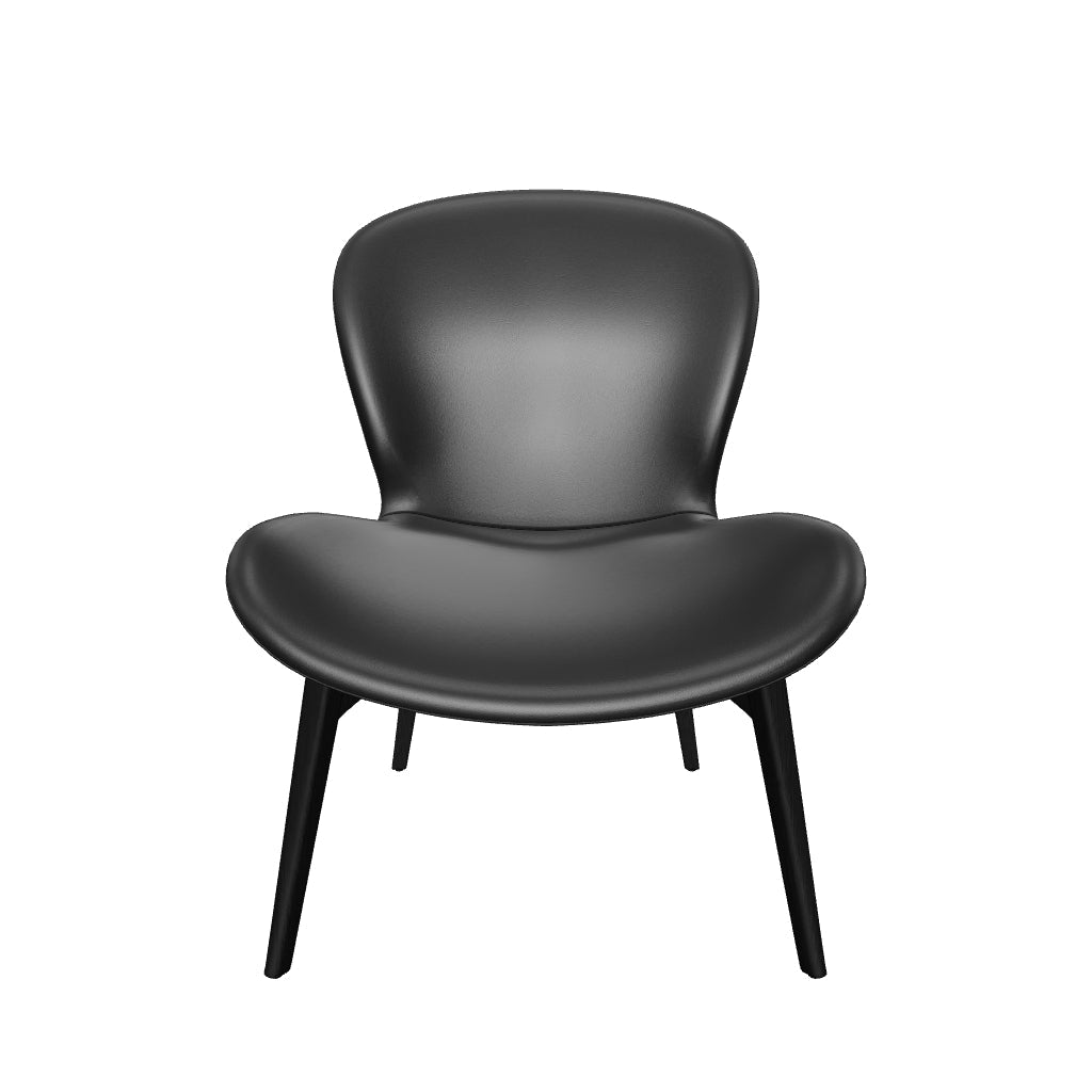 Epitome Occasional Chair - Black Leather