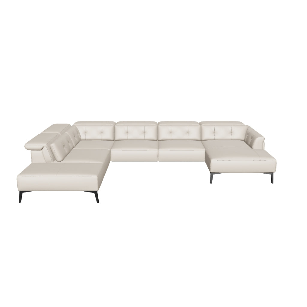 Firenze Large Sectional - Cappuccino