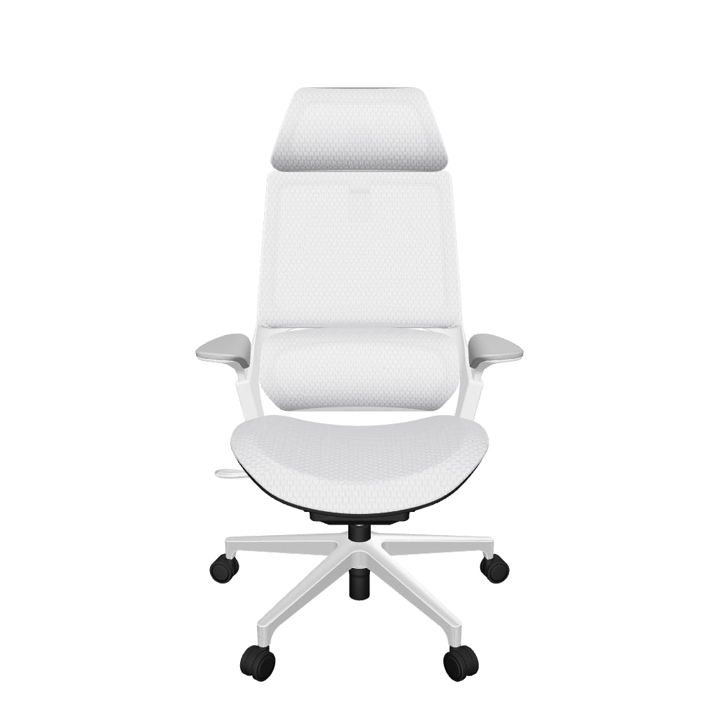 Fly HB Office Chair - White Mesh