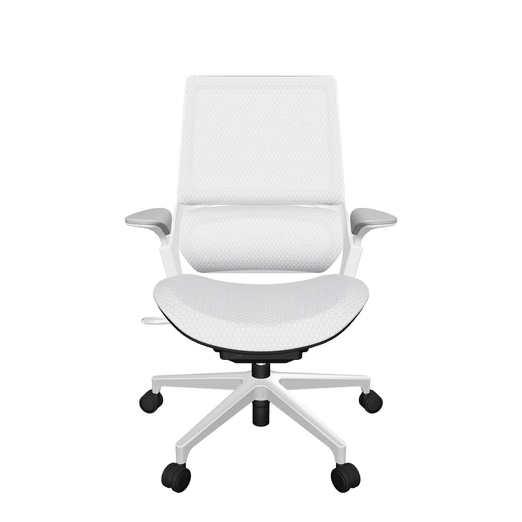 Fly LB Desk Chair - White Mesh