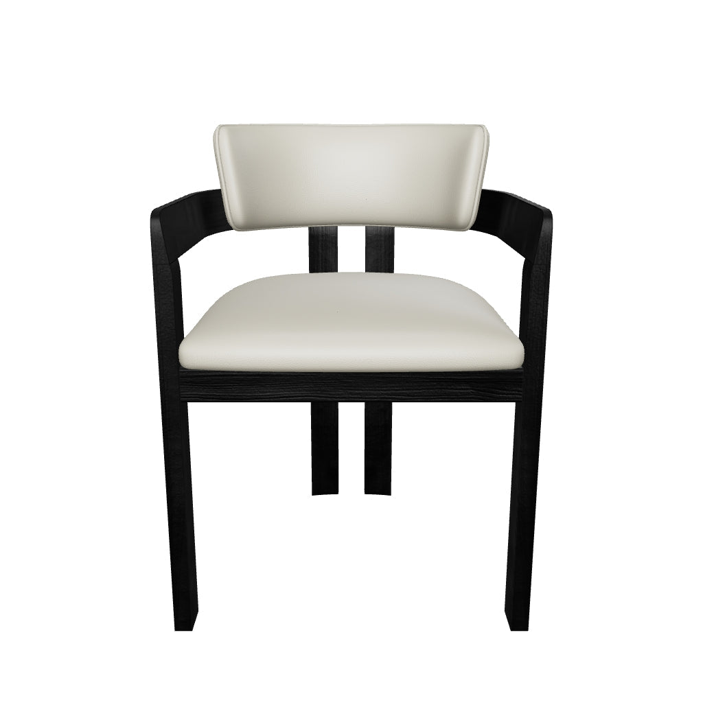 Marco Armchair - Light Stone - Black Oak